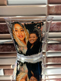 Personalized Design on Clear Disposable Plastic Cups- 9oz - Minimum of 25