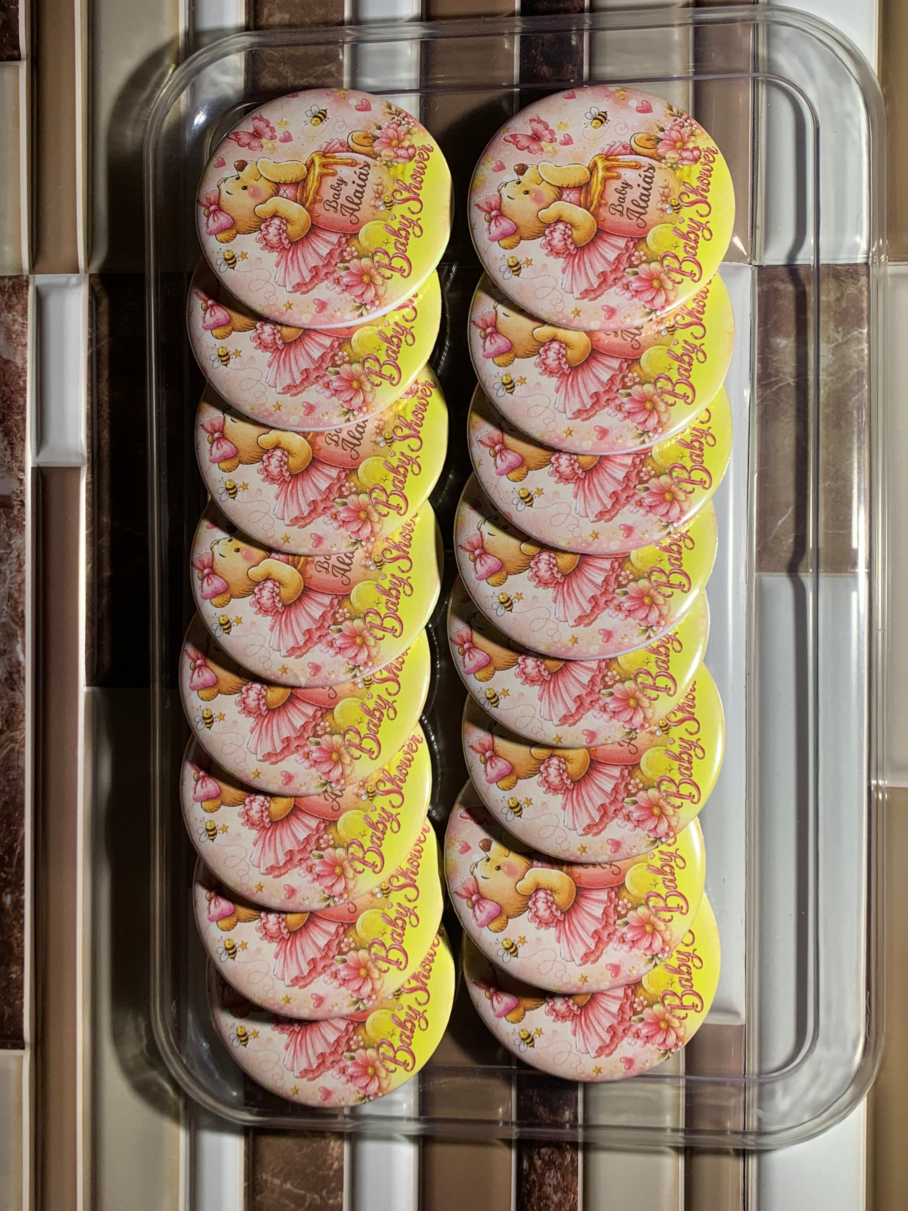 Personalized Design on  3 inch Buttons - Circle