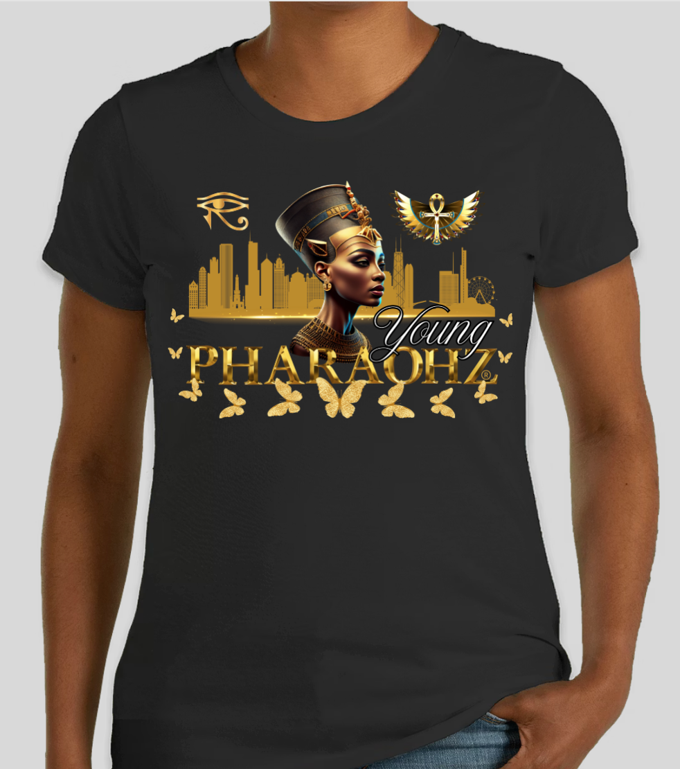 Young Pharaohz® Brand - Short Sleeve  Women's Softstyle T Shirt ( Female Pharaoh )