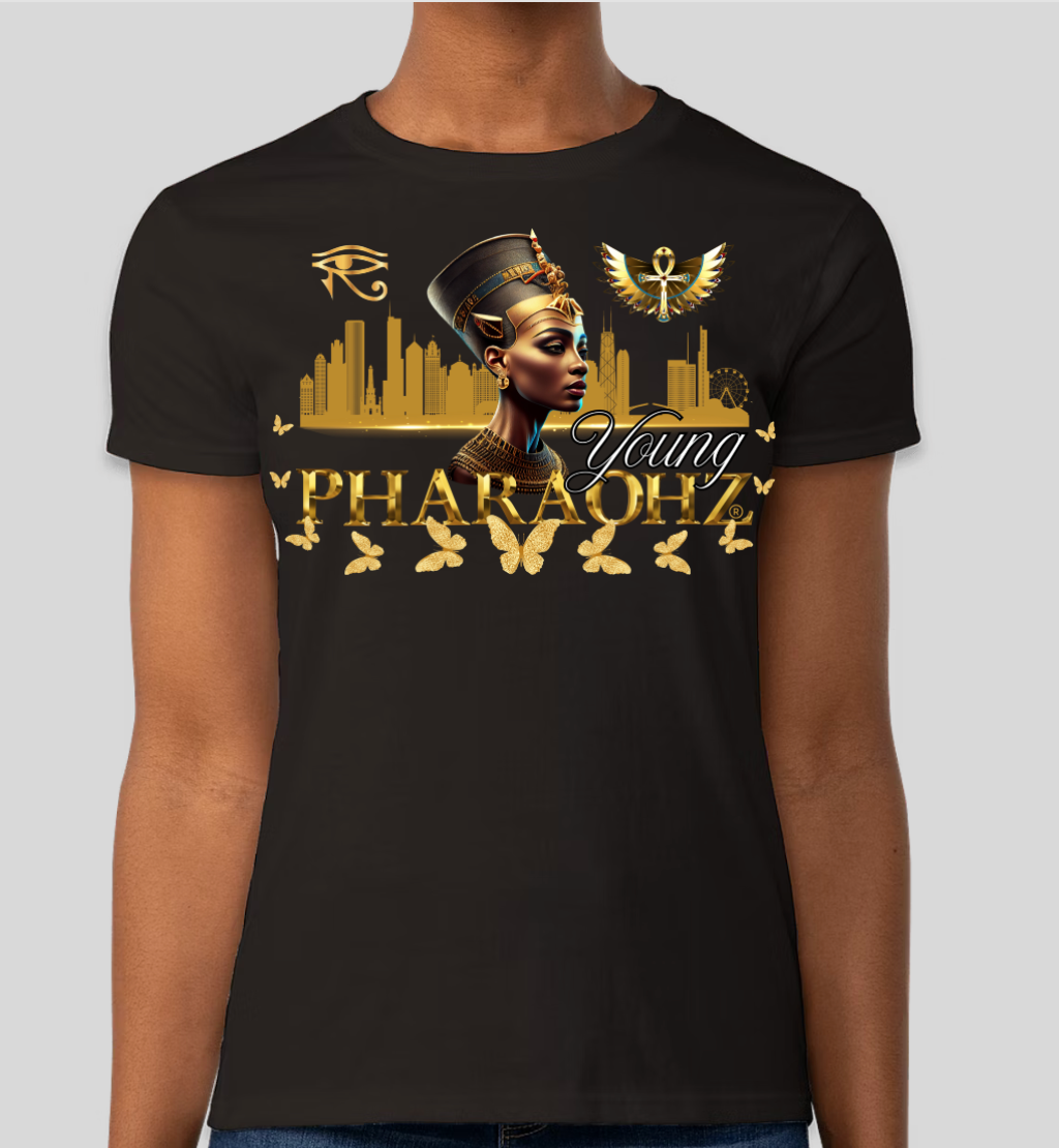Young Pharaohz® Brand - Short Sleeve T Shirt ( Female Pharaoh )