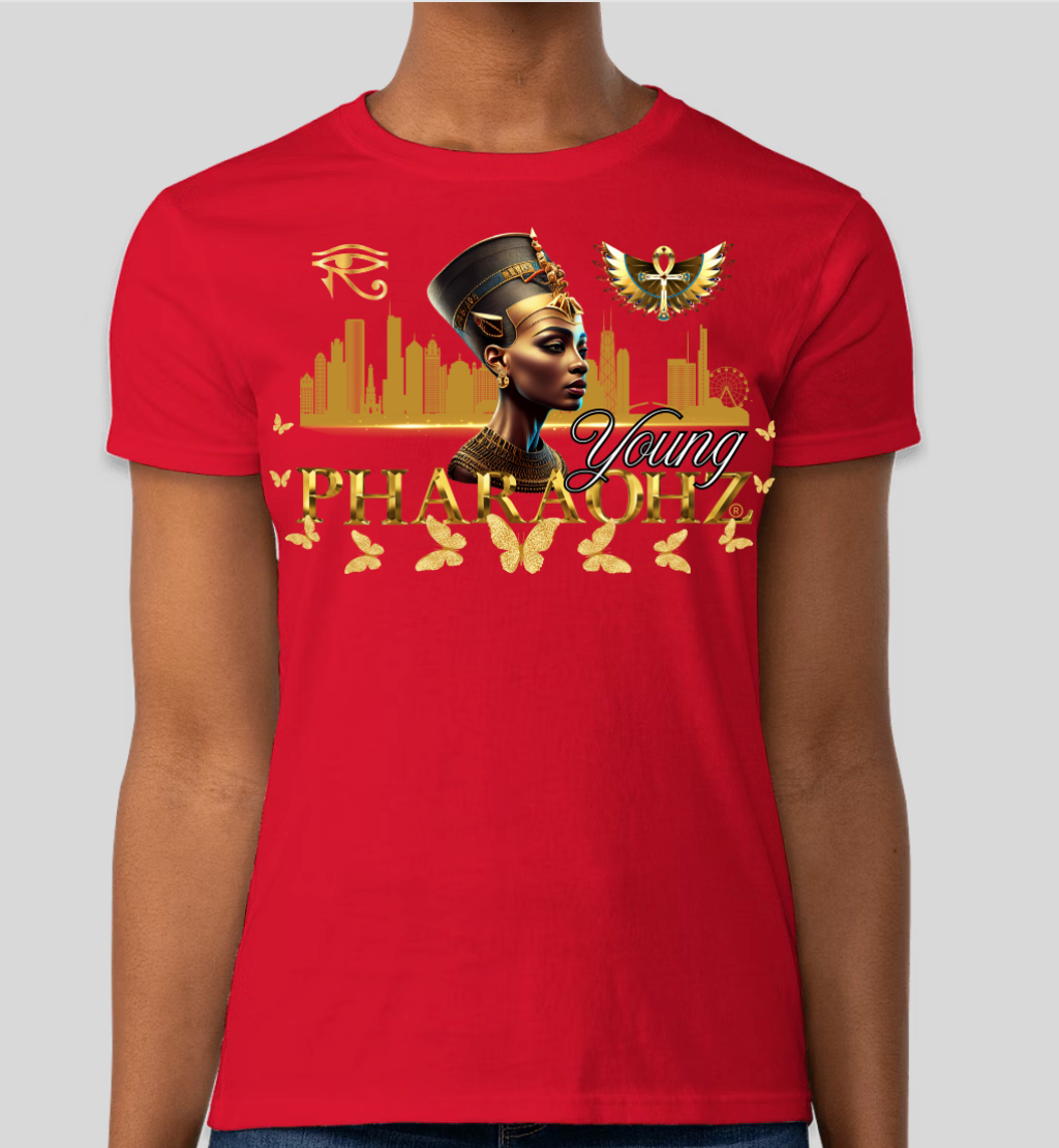 Young Pharaohz® Brand - Short Sleeve T Shirt ( Female Pharaoh )